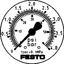F162843 Präzisions-Flanschmanometer Pic1