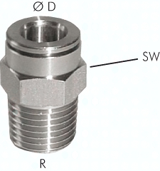 H300.1166 Gerader Steckanschluss M 5-4mm Pic1