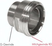 Gewindestutzen (Milchgewinde)