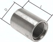 Anschweißmuffe Rp 2 -56,0mm, 1