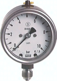 H303.0534 Sicherheits-Manometer senk- Pic1
