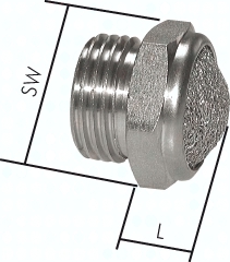 H303.7971 Schalldämpfer G 1/2'', Pic1