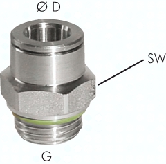 H300.1163 Gerader Steckanschluss G 3/8