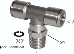 H300.1223 raccord enfichable en T R 1/4 Pic1