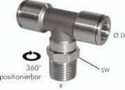 raccord enfichable en T R 1/4