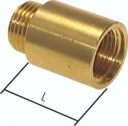 rallonge filetée G 3/8 -10 mm,