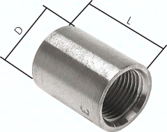 H301.0730 Anschweißmuffe Rp 1 -43,0mm, 1 Pic1