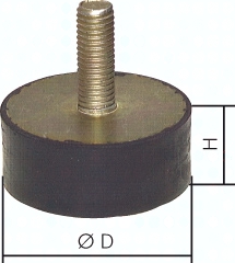 H303.0186 Schwingmetall einseitig mit Pic1