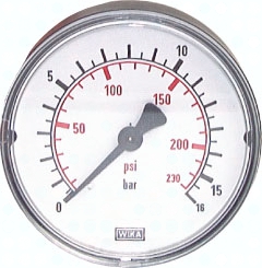H303.0925 Manometer waagerecht (ST/Ms), Pic1