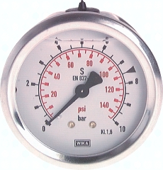 H303.1204 Glycerin-Manometer waagerecht Pic1