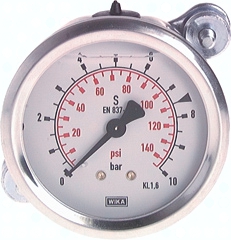 H303.1510 Glycerin-Einbaumanometer, 3kt- Pic1