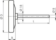 thermomètre bi-métal,