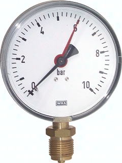 H303.0258 Manometer senkrecht Ø 160mm, - Pic1